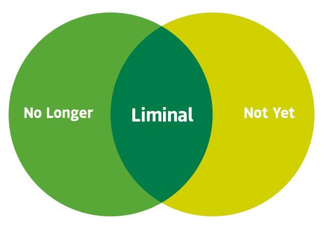 An infographic explaining liminality