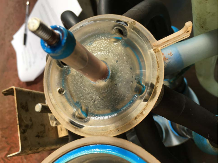 residue build up on claw bowl