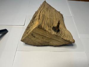split firewood log of ash