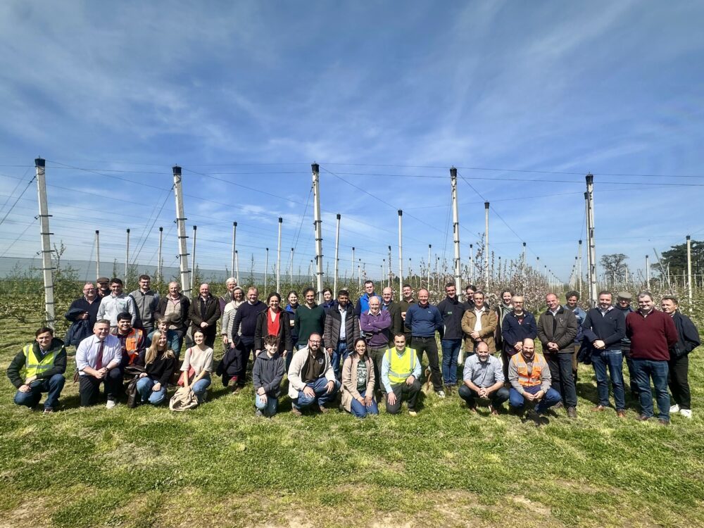 50 participants from the horticulture sector visted the Experimental Orchard at Teagasc, Oak Park