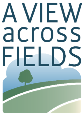 The logo for 'A View Across the Fields' project