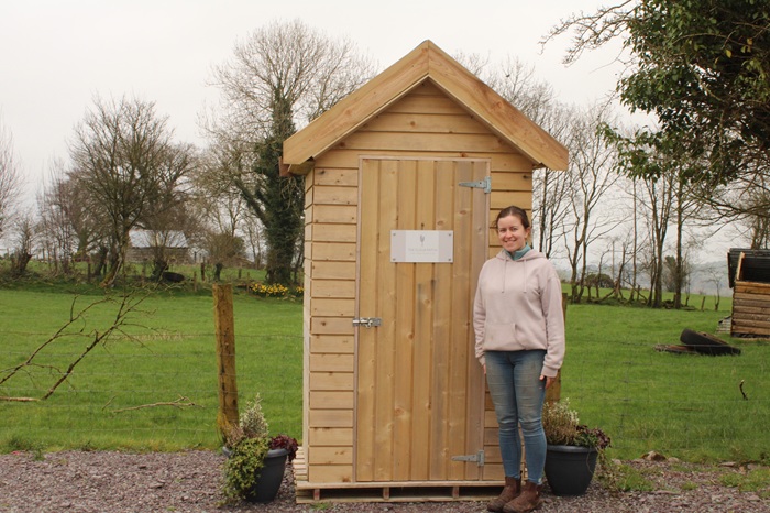 Anna O'Leary pictured in front of her honesty box