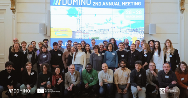 A group pictures, Researchers from across Europe gathered for the DOMINO Annual Meeting in Cork, March 26–28, 2025