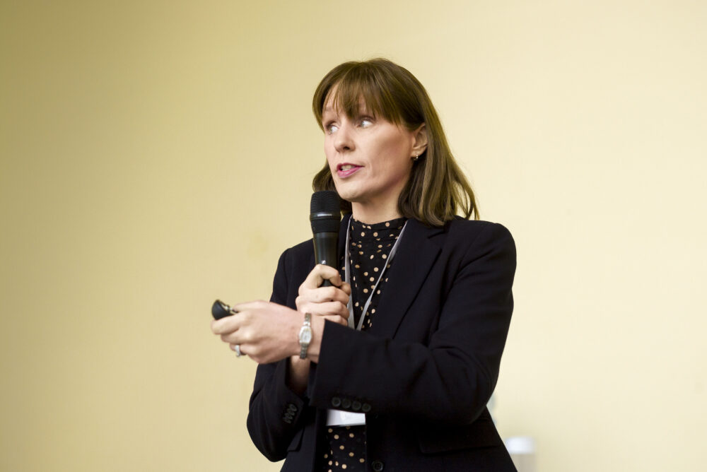 Emma Dillon presenting at the Teagasc Outlook Conference