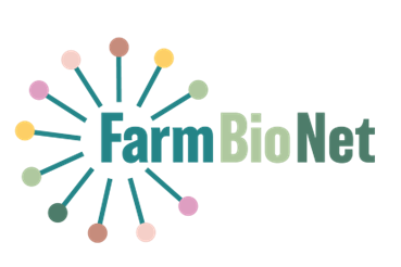 A logo for the FarmBioNet Project