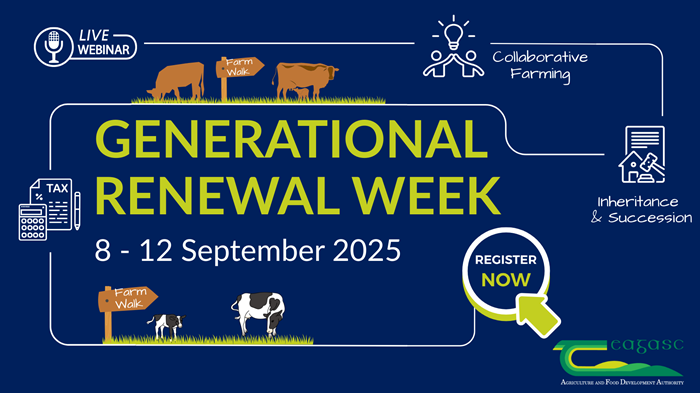 The programme of events for Generational Renewal Week 2025