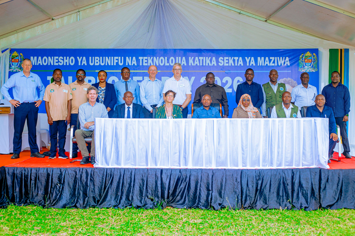 Forum speakers and visitors at the TALIRI Tanga Dairy Open Day