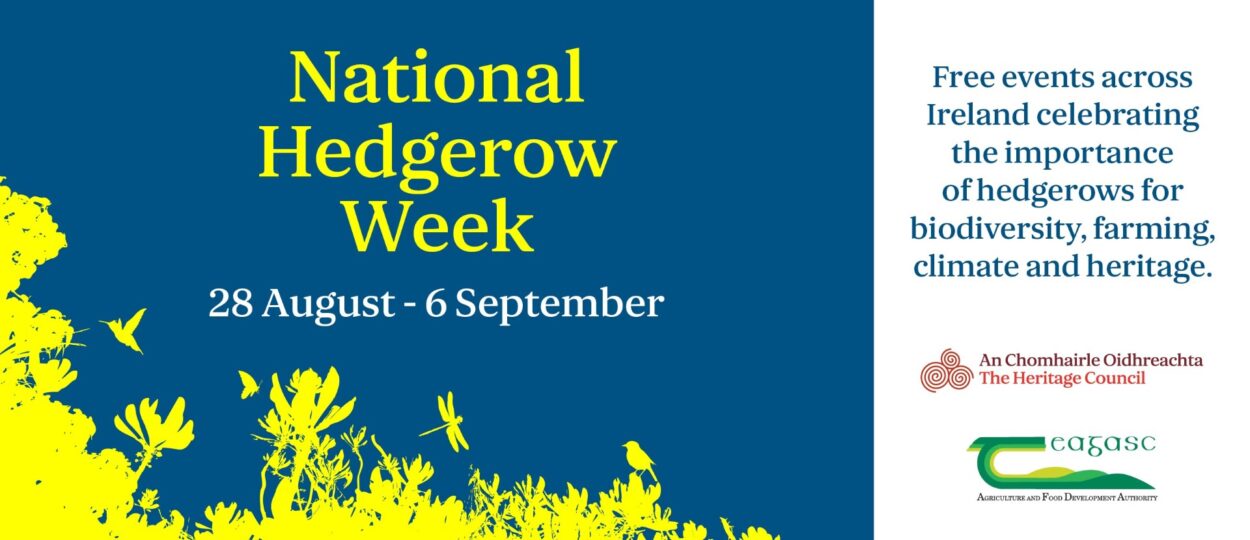 banner image for Hedgerow Week 2026, in partnership with the Heritage Council