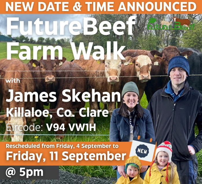 Cover image for New date and time announced for Future Beef Farm Walk article