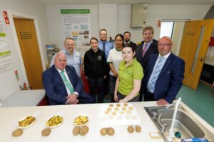 Group picture sampling how the latest potato varieties tasted when made into chips 