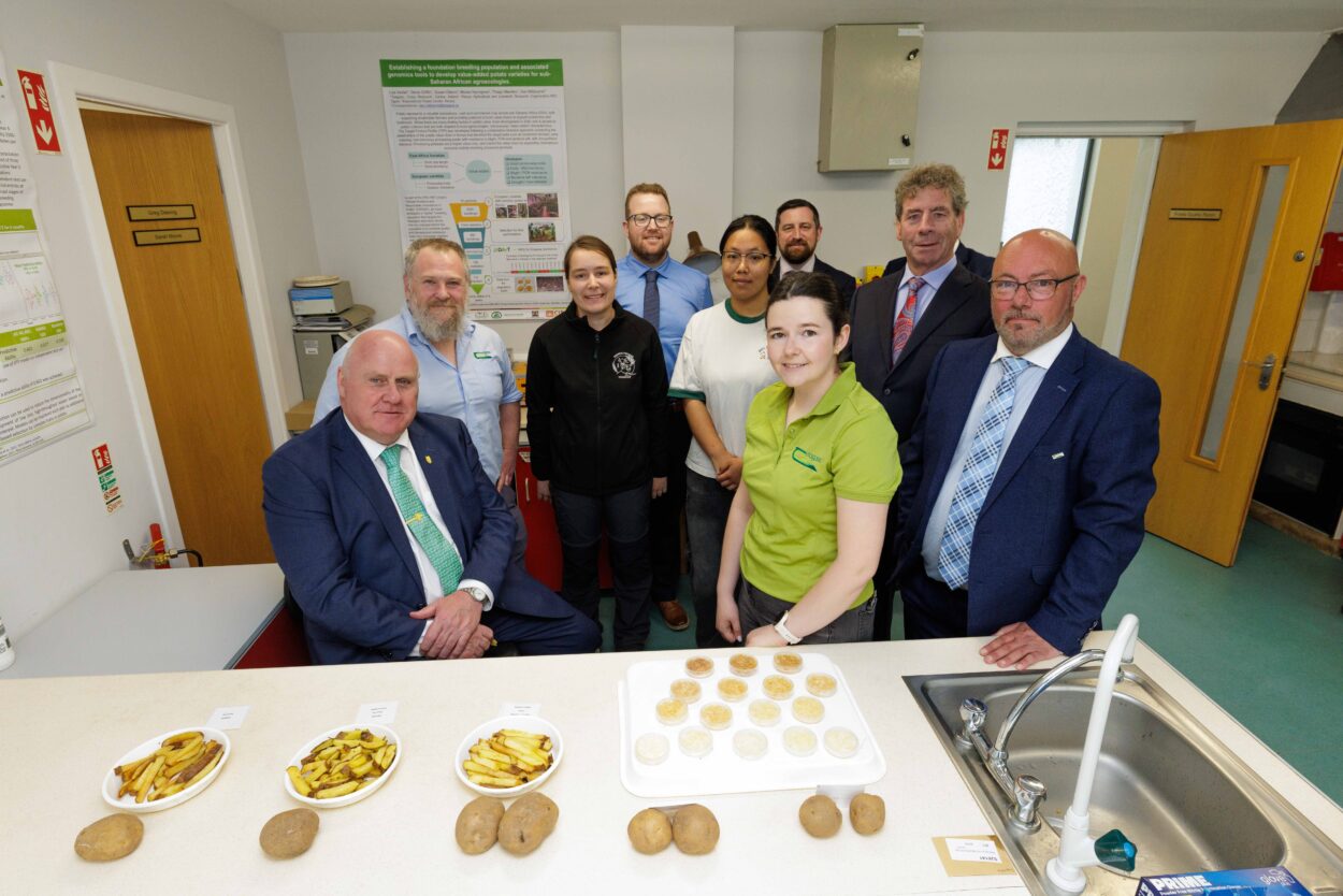 Minister Grealish visits the Teagasc Crops Research Programme