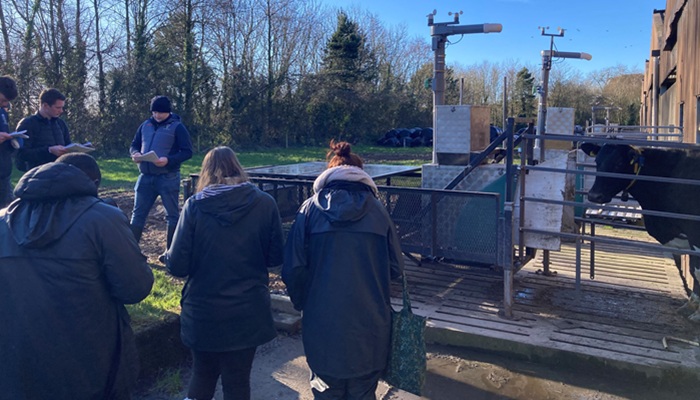 Neil Maher outlining some of the research ongoing at Teagasc Johnstown Castle