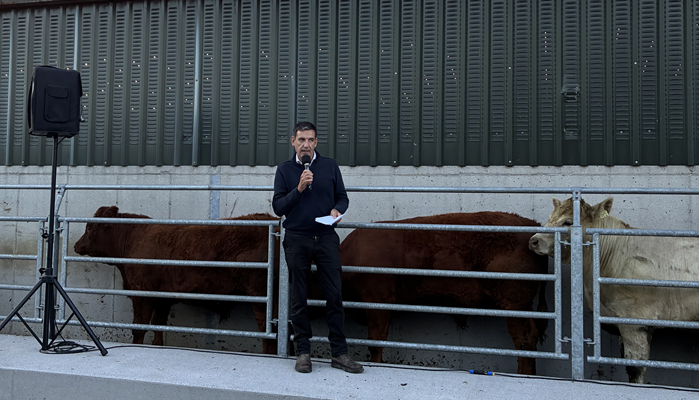 Pearse Kelly pictured at James Skehan's farm walk