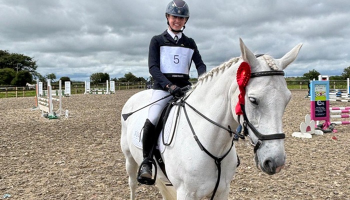 Keris Mae O'Toole pictured on her Connemara pony