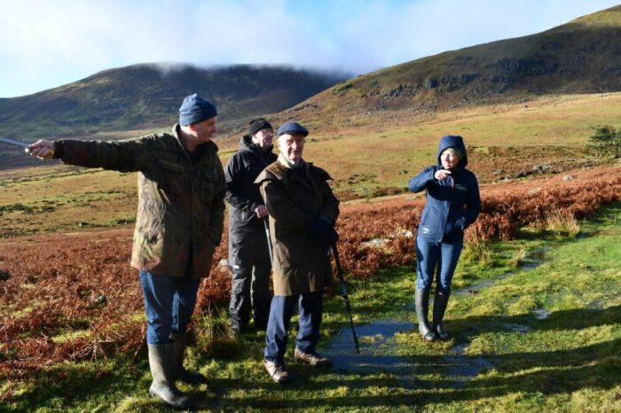 Sean Cadden recently shared his account of how upland grazing systems evolved with the Teagasc Waterford Upland Discussion Group on the Comeraghs. James Walsh, Hill Sheep Farmer explaining the farming system on the Comeraghs with Sean Cadden, Catriona Foley Teagasc Advisor and Brenda O Hanrahan Ecologist