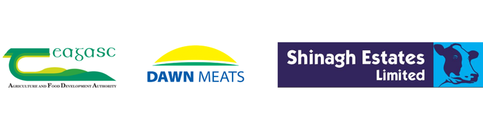 Teagasc, Dawn Meats and Shinagh logos