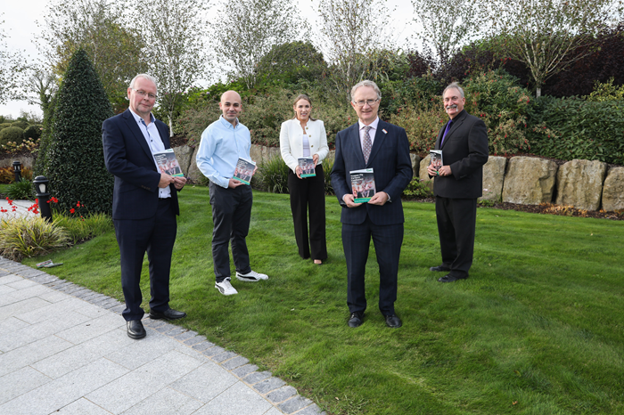Gerard McCutcheon, Neil Joseph Tirchett, Dr. Louise Clarke, Professor Frank O'Mara and Bob Goodband