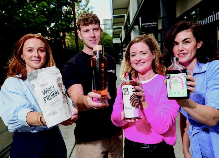 4 people showing food and drink start ups established by the food works programme