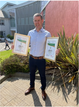 Michael with his Grass10 Awards