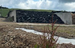 Silage, and paddocks on Fitzgerald farm