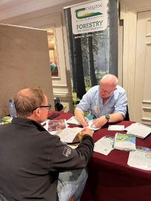 Attendee at a forestry one to one clinic
