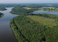 Woodlands and Lough Oughter – from the air