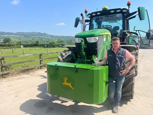Conor Fitzgerald with a front storage box