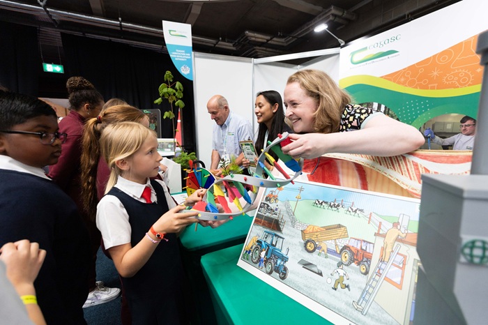 Eimear Ferguson Paul Butler and Karun at ESB Science Blast 2025
