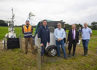 Minister Heydon views sustainability research in Teagasc Johnstown Castle