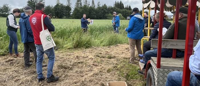 Martin Bourke discussing inter cropping