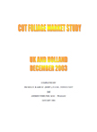 Cut Foliage Market Study 2004