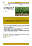 Investigations into the use of winter cover crops in spring barley production – 5179