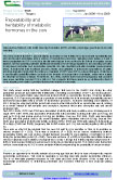 Repeatability and heritability of metabolic hormones in the cow – 5546
