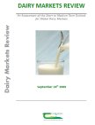 Dairy Markets Review – An Assessment of the Short to Medium Term Outlook for Global Dairy Markets