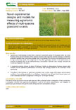 Novel experimental designs and models for measuring agronomic effects of multi-species grassland swards – 5658