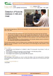 Detection of flukicide residues in milk and meat – 5579