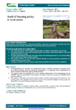 Audit of housing policy in rural areas – 5577