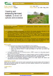 Creating and enhancing farmland habitats: a review of options and evidence – 5768