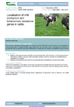 Localisation of milk production and tuberculosis resistance genes in cattle – 5665
