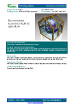 Environmental economic model for agriculture – 5724