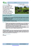 An investigation into the agronomic and environmental benefits of applying the nitrification inhibitor dicyandiamide (DCD) on Irish grasslands – 5903
