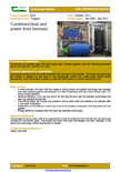 Combined heat and power from biomass – 5915