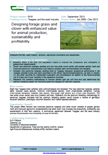 Designing forage grass and clover with enhanced value for animal production, sustainability and profitability – 5916