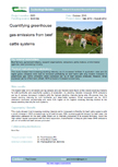 Quantifying greenhouse gas emissions from beef cattle systems – 6065