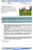 Quantification of the potential of white clover to lower GHG emissions from Irish grassland-based dairy production – 5783