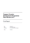 Teagasc Forestry Development Programme Peer Review 2013