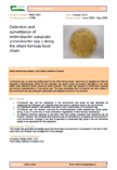 Detection and surveillance of enterobacter sakazakii (cronobacter spp.) along the infant formula food chain – 5561