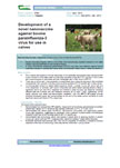 Development of a novel nanovaccine against bovine parainfluenza-3 virus for use in calves – 5741