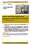 Future low emission biomass combustion systems – 6046
