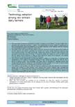 Technology adoption among new entrant dairy farmers – 6090